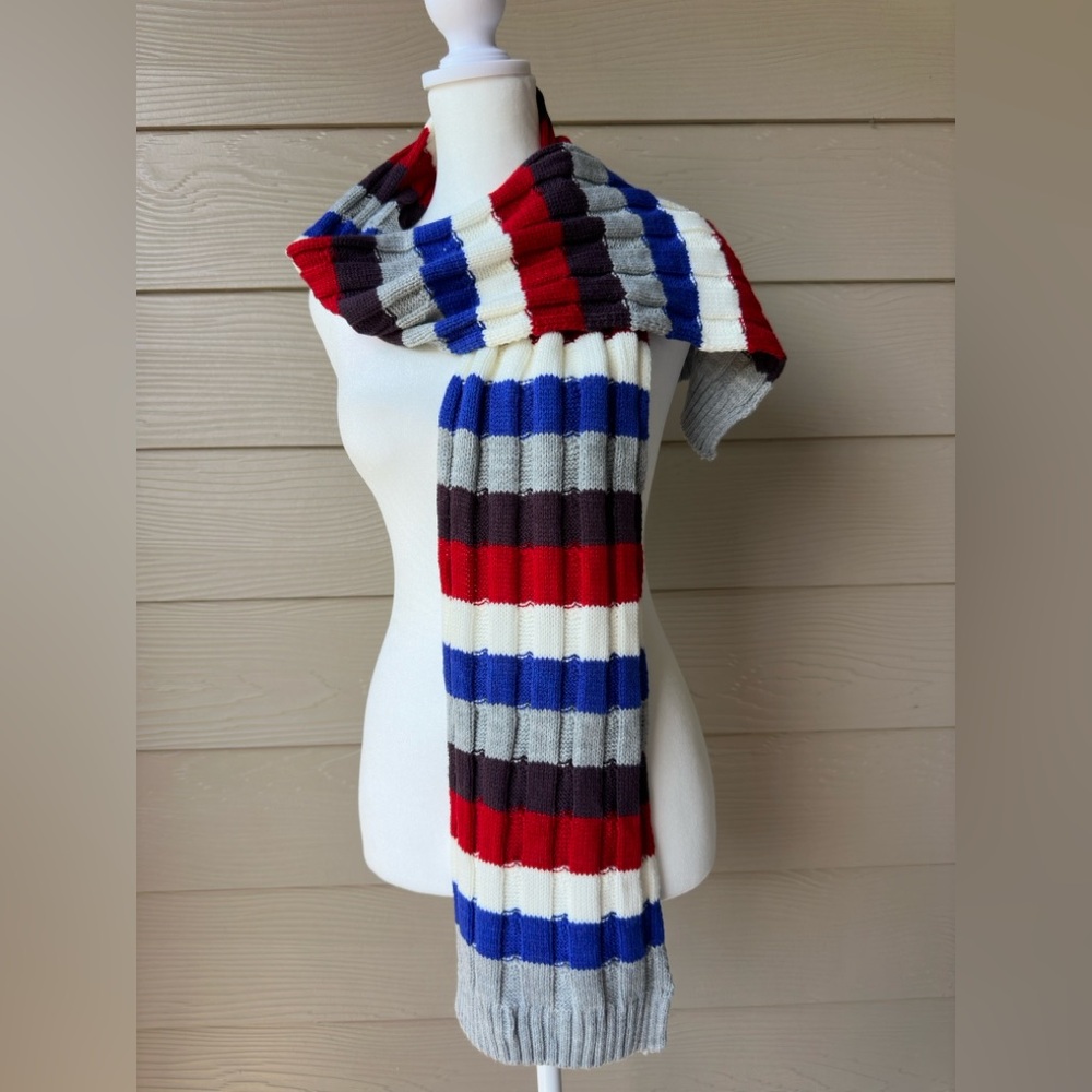 UGG Australia Scarf Wool Multicolor Striped - Picture 8 of 8